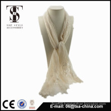fashion plain Lace Scarves Wraps scarf for woman